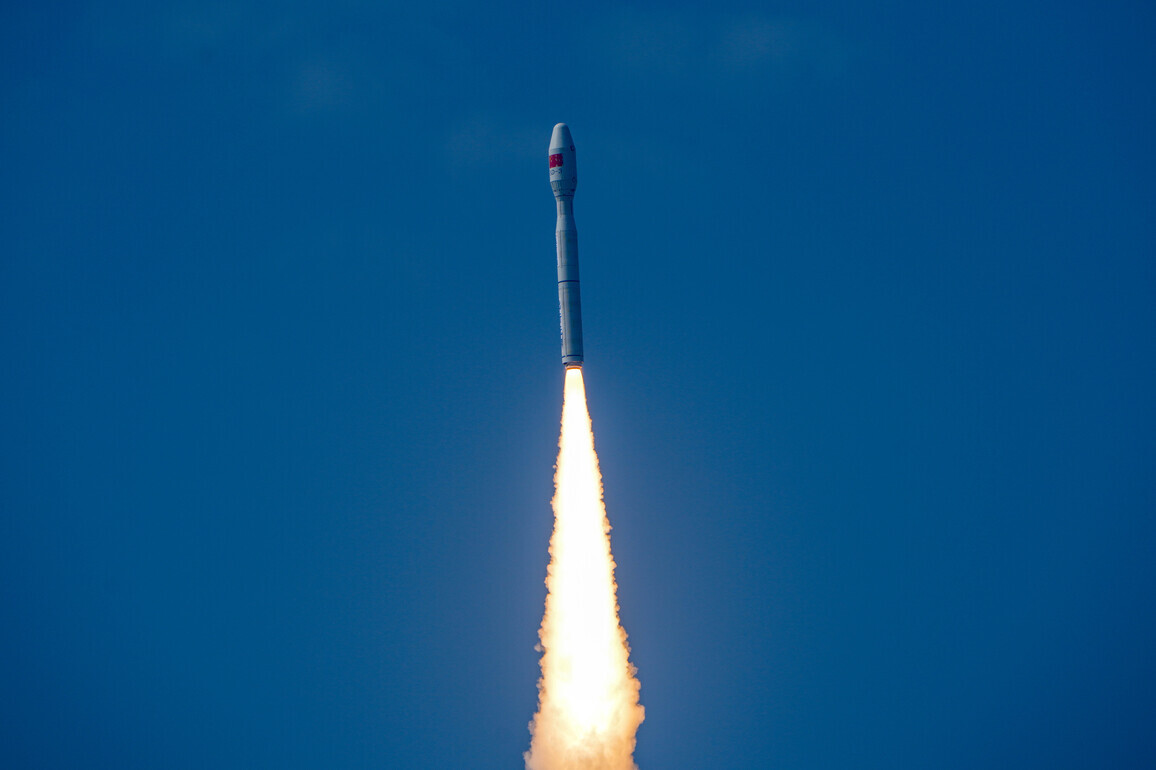(EyesOnSci) CHINA-GUANGDONG-SATELLITES-LAUNCH (CN)