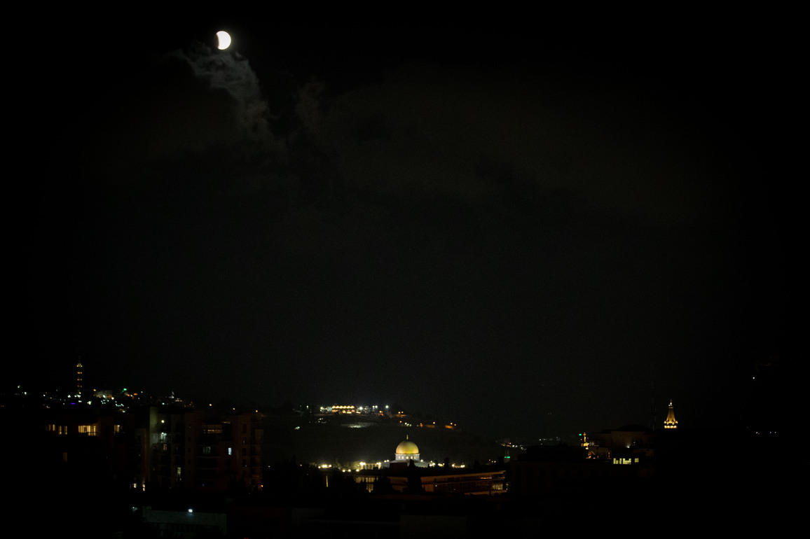 MIDEAST-JERUSALEM-LUNAR ECLIPSE
