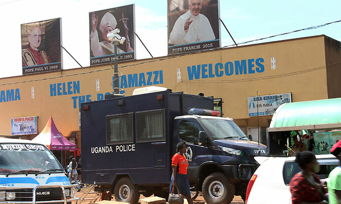 Security ramped up as traders flood Namugongo Security ramped up as traders flood Namugongo