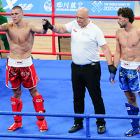 (SP)CHINA-CHENGDU-THE WORLD GAMES 2025-KICKBOXING-MEN'S K1 -75KG-SEMIFINALS (CN)