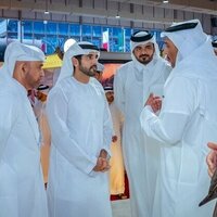 Hamdan bin Mohammed visits Katara International Hunting and Falcons Exhibition in Qatar