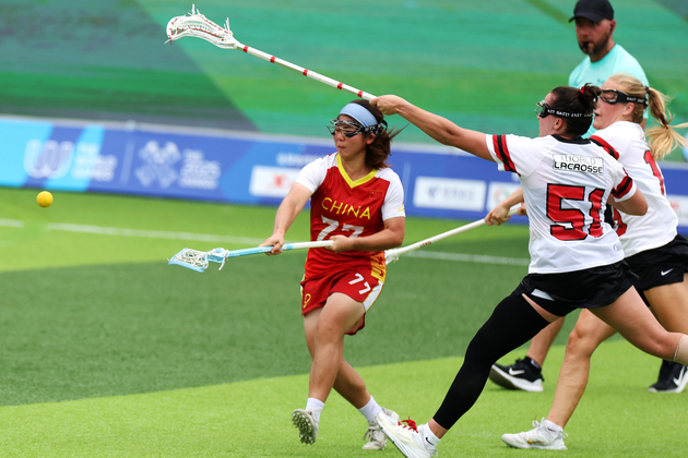 (SP)CHINA-CHENGDU-THE WORLD GAMES 2025-LACROSSE-WOMEN'S-GROUP A-CAN VS CHN (CN)