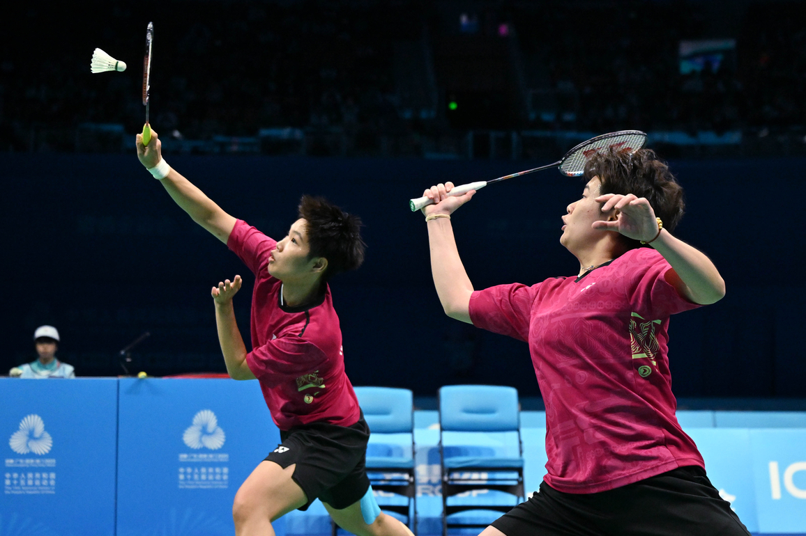 (SP)CHINA-15TH NATIONAL GAMES-BADMINTON-WOMEN'S DOUBLES-FINAL (CN)
