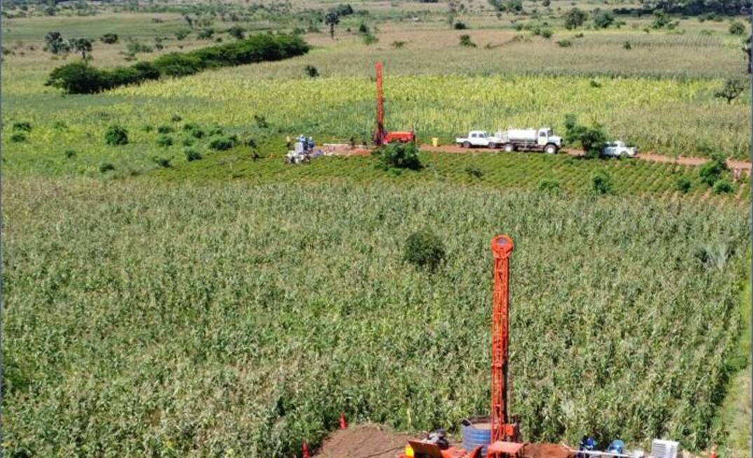 Sovereign Metals geotechnical drilling in Northern Plant Area, Malwai