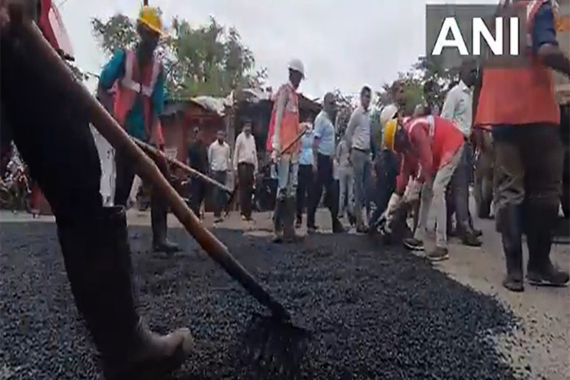 Repair work of roads in Vadodara, Jamnagar in full swing, NHAI inspect progress of Udaipur National Highway in Sabarkantha