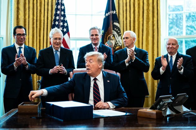 Trump Signs Into Law $2T Coronavirus Relief Package
