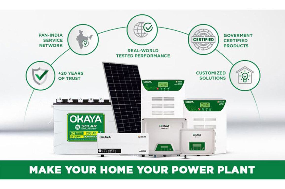 Okaya Strengthens Its Solar Portfolio with Integrated, India-Ready Energy Solutions