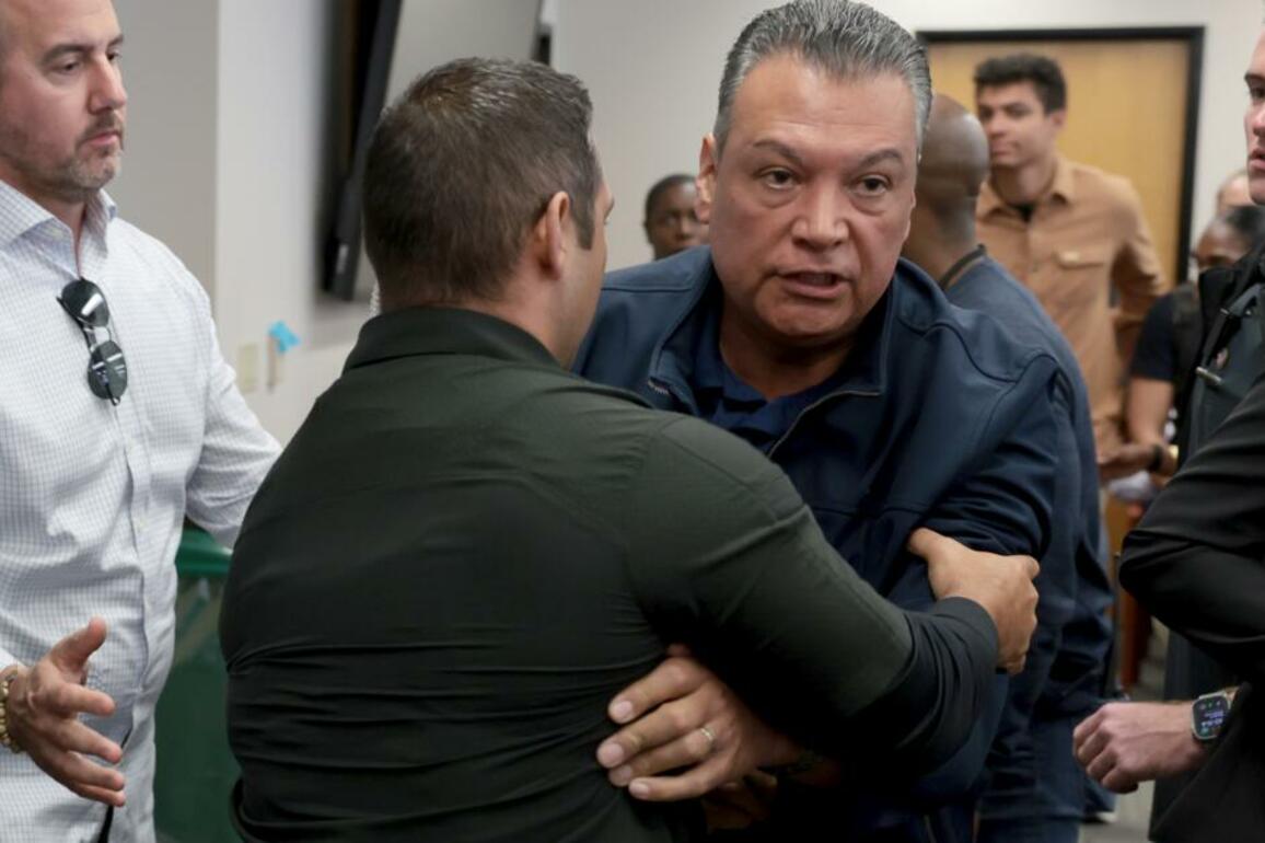 Tensions over L.A. immigration sweeps boil over, Padilla is tackled