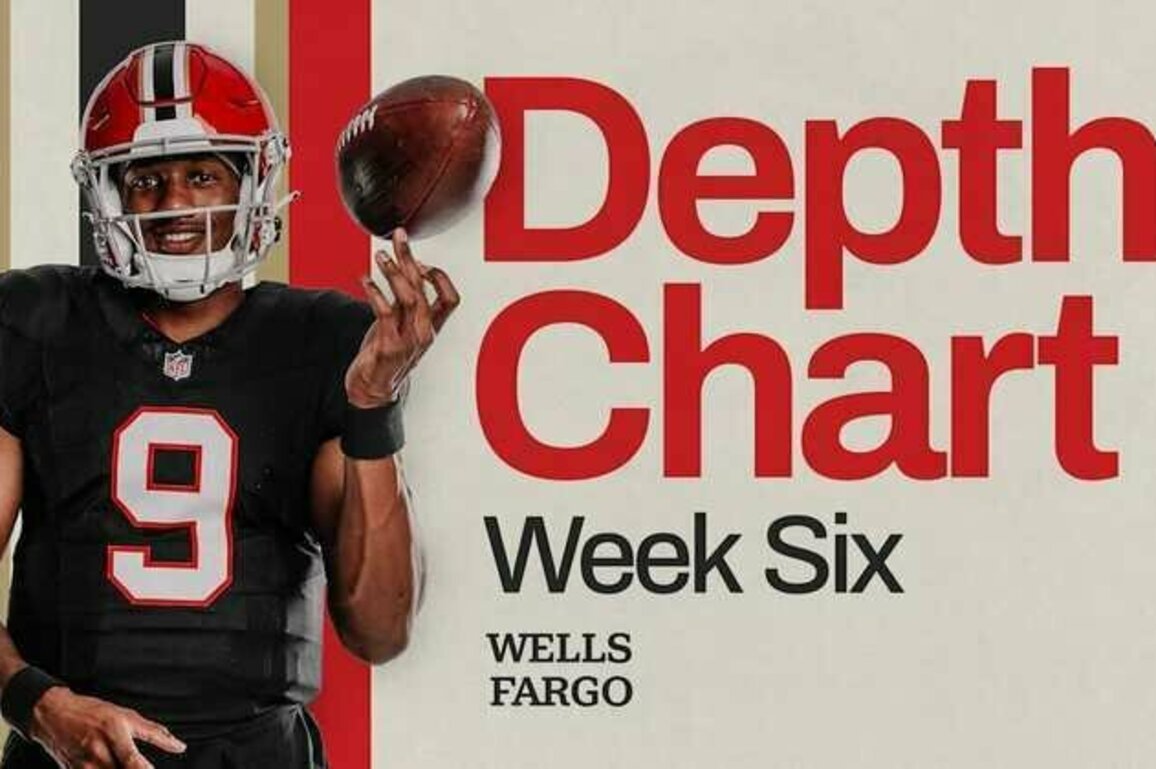 Falcons depth chart released for Week 6 vs. Buffalo Bills