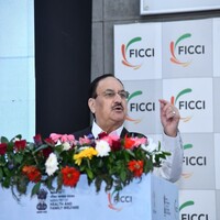 Union Minister JP Nadda addresses 19th edition of FICCI HEAL 2025 in New Delhi