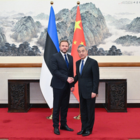 CHINA-BEIJING-WANG YI-ESTONIAN FM-TALKS (CN)