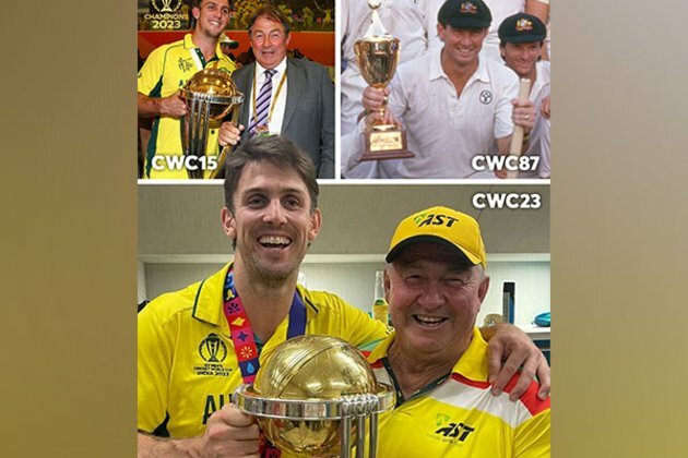 "2023 and 1987": Australia's Mitchell Marsh celebrates World Cup win with father Geoff