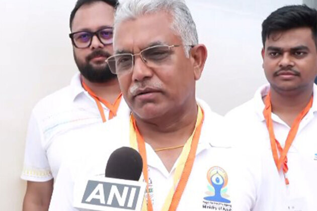 Travelling the world, driving nation forward at 75: Dilip Ghosh hails PM Modi for globally promoting yoga
