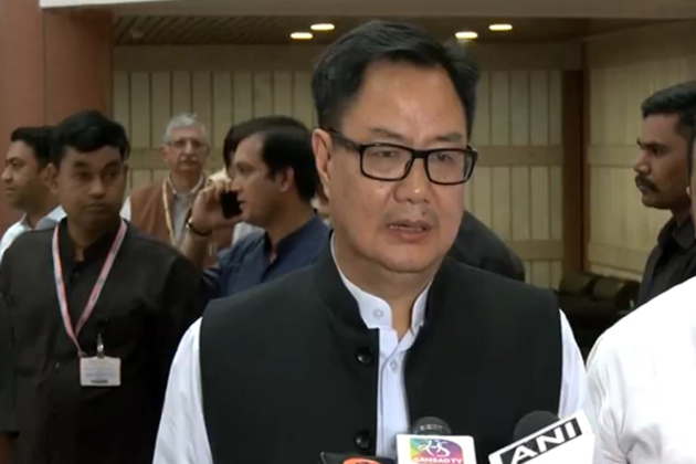 "We are together," Union Minister Kiren Rijiju after all-party meeting on Op Sindoor