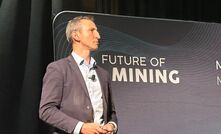 Aaron Morey speaking at the Future of Mining Australia.