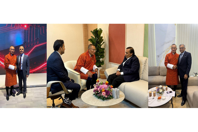 Bhutan PM meets Indian industry leaders Mukesh Ambani, Sunil Mittal, Chandrasekaran on sidelines of India AI Impact Summit