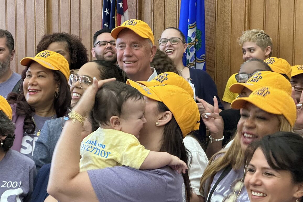 With cheers for child care, Lamont begins soft reelection campaign