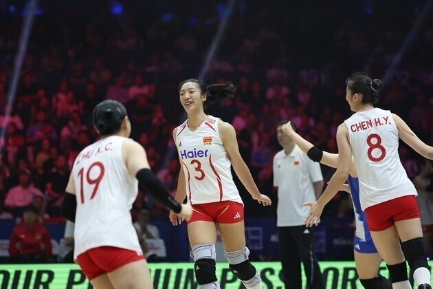 China tops Thailand for first win in Women's Volleyball Nations League