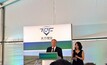 Western Australia premier Colin Barnett speaks at the Tianqi groundbreaking ceremony