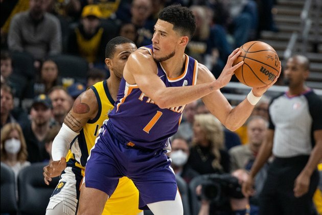 Devin Booker, Suns blow past sinking Pacers