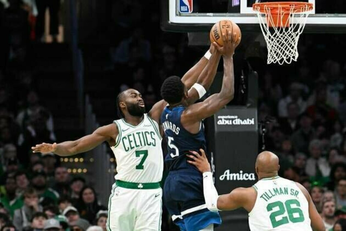 Anthony Edwards, Wolves overcome Jaylen Brown's big game to top Celtics