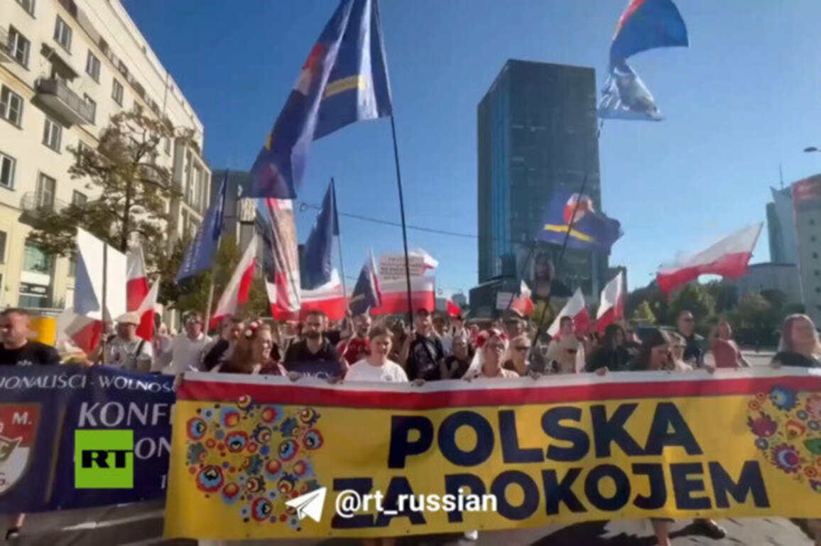 March against Polish role in Ukraine conflict held in Warsaw 