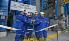 L-R: Masahiro Onodera (Tepco), Olivier Wantz (Areva), Bill Boyd (Sask.), Tim Gitzel (Cameco), Hiroshi Seki (Idemitsu)