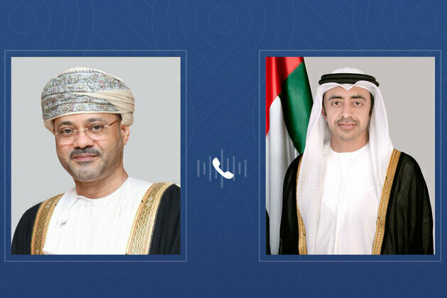 Abdullah bin Zayed holds phone call with Sultanate of Oman's Minister of Foreign Affairs to discuss developments of talks between Islamic Republic of Iran, United States hosted by Sultanate