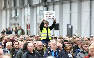 ż across Northern Ireland turn out in their thousands to fight Labour's family farm tax