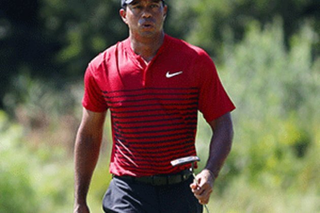 Tiger shoots par but won&#039;t get to defend Tour Championship