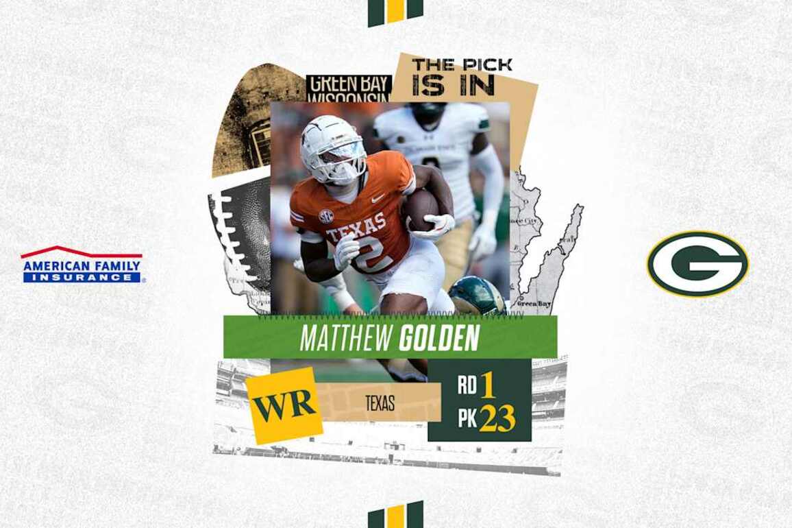 2025 NFL Draft- Packers select Texas WR Matthew Golden in 1st round, No. 23 overall