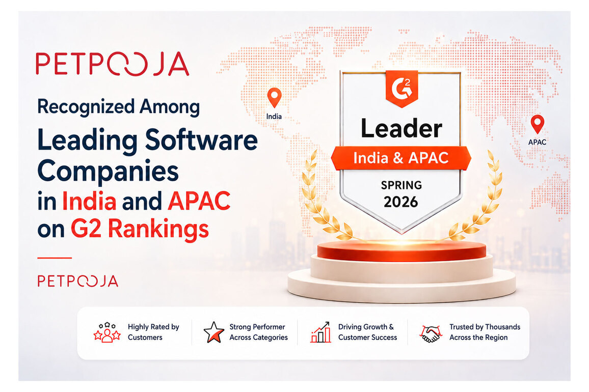 Petpooja Recognized Among Leading Software Companies in India and APAC on G2 Rankings