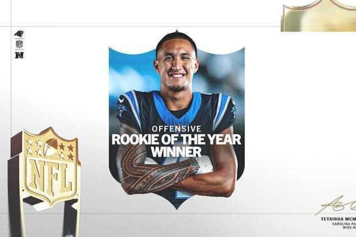Tetairoa McMillan is named AP Offensive Rookie of the Year