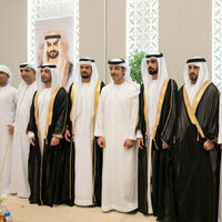 Hazza bin Zayed attends Al Shamsi, Al Darai, Al Neyadi weddings in Al Ain Region