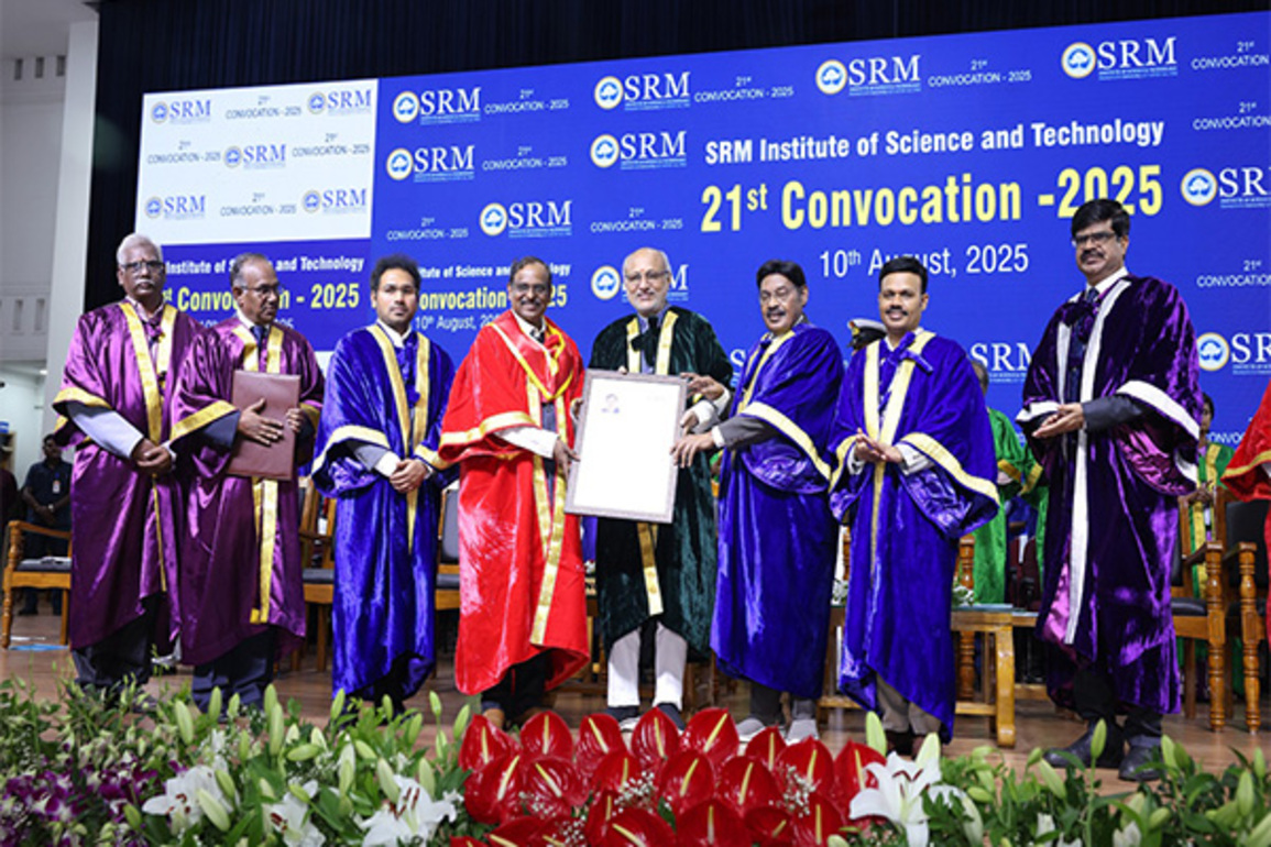 "By 2040, India aims to land astronauts on the Moon and bring them back safely", Dr. V. Narayanan, ISRO Chairman, at SRMIST's 21st Convocation 2025