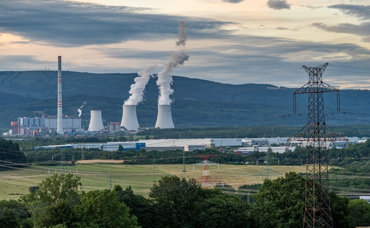 View of the Prunéřov coal-fired power station