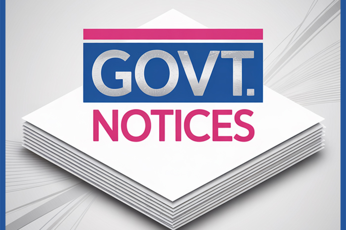 Official Govt &amp; Legal Notices For June 2 2025