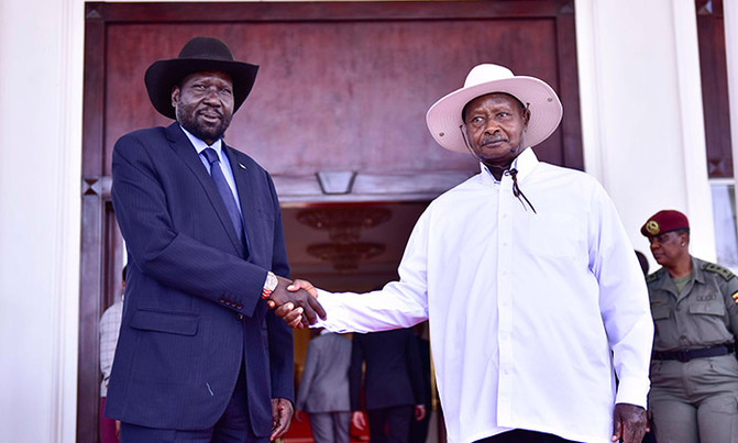 Museveni meets Kiir at State House Museveni meets Kiir at State House