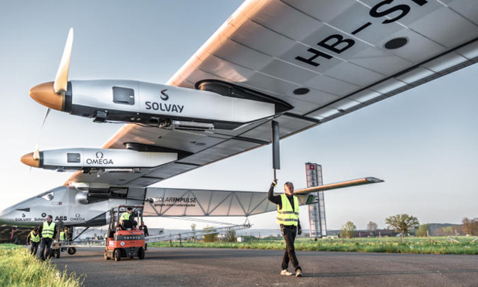 Solar-powered plane to soar again on round-the-world flight Solar-powered plane to soar again on round-the-world flight