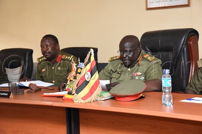 he courts chairman t en ndrew utti during uesdays sitting hoto by palanyi sentongo