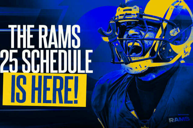 Rams release official 2025 schedule