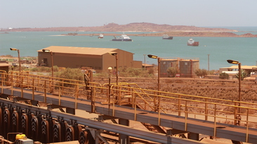 Rio Tinto's Dampier operations at Parker Point.
