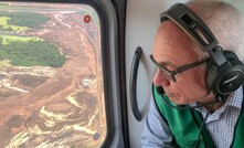 Vale CEO Fabio Schvartsman flies over Brumadinho after the tailings dam breach at the Córrego do Feijão iron ore mine