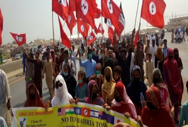 Rally organised in Karachi against land-grabbing of Sindh