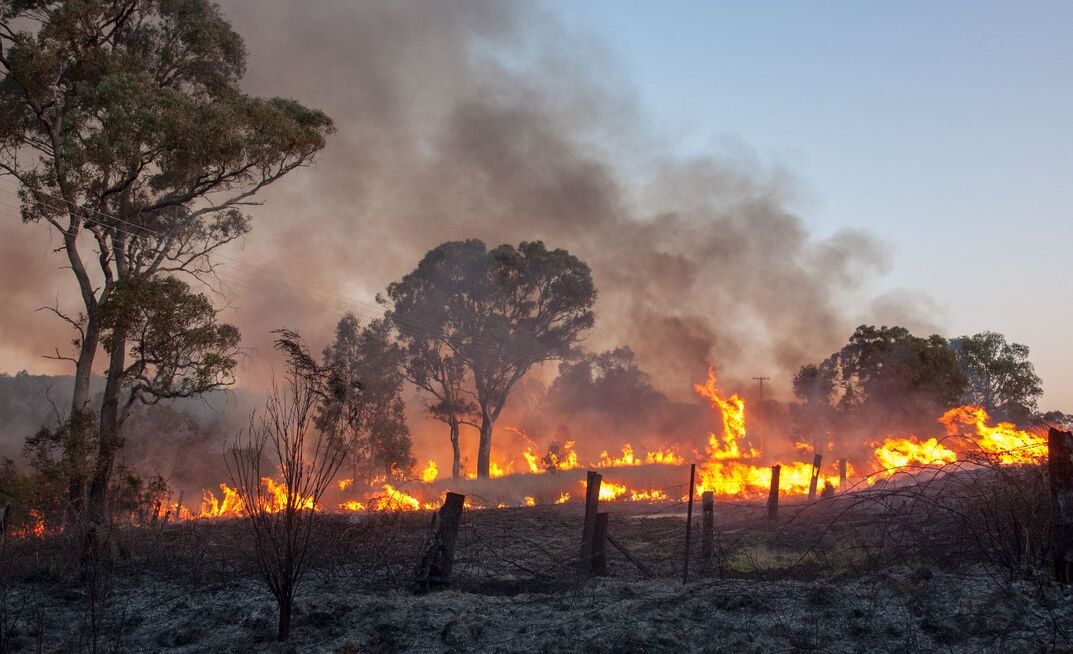 Several large bushfires are burning out of control in Victoria, while vast tracts of land in north-west Queensland are under water.