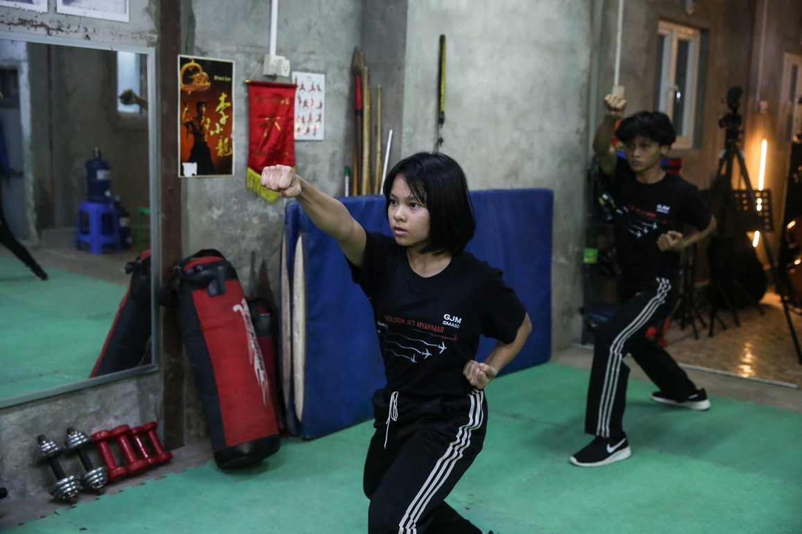 MYANMAR-YANGON-CHINESE MARTIAL ARTS CENTER