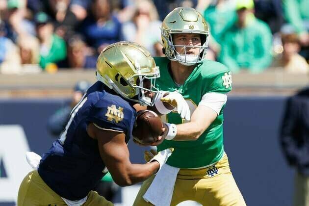Notre Dame RB Kedren Young out for season, TE Kevin Bauman retires