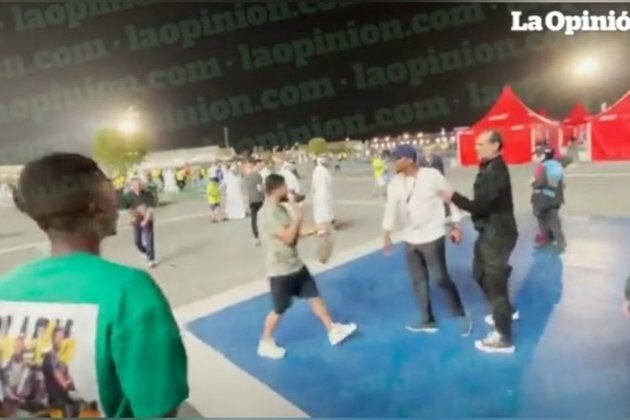 Football legend filmed in violent attack outside World Cup stadium