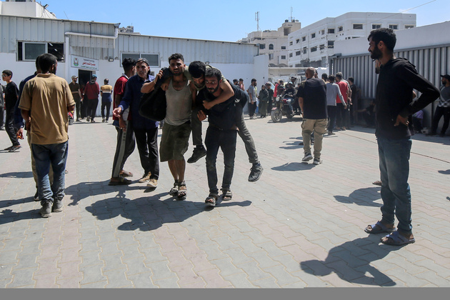 (SpotNews)MIDEAST-GAZA CITY-ISRAELI ARMY FIRE-VICTIMS