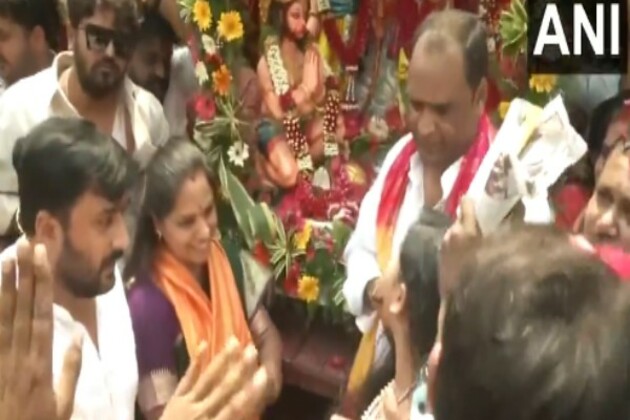BRS MLC K Kavitha joins Ram Navami celebrations in Hyderabad
